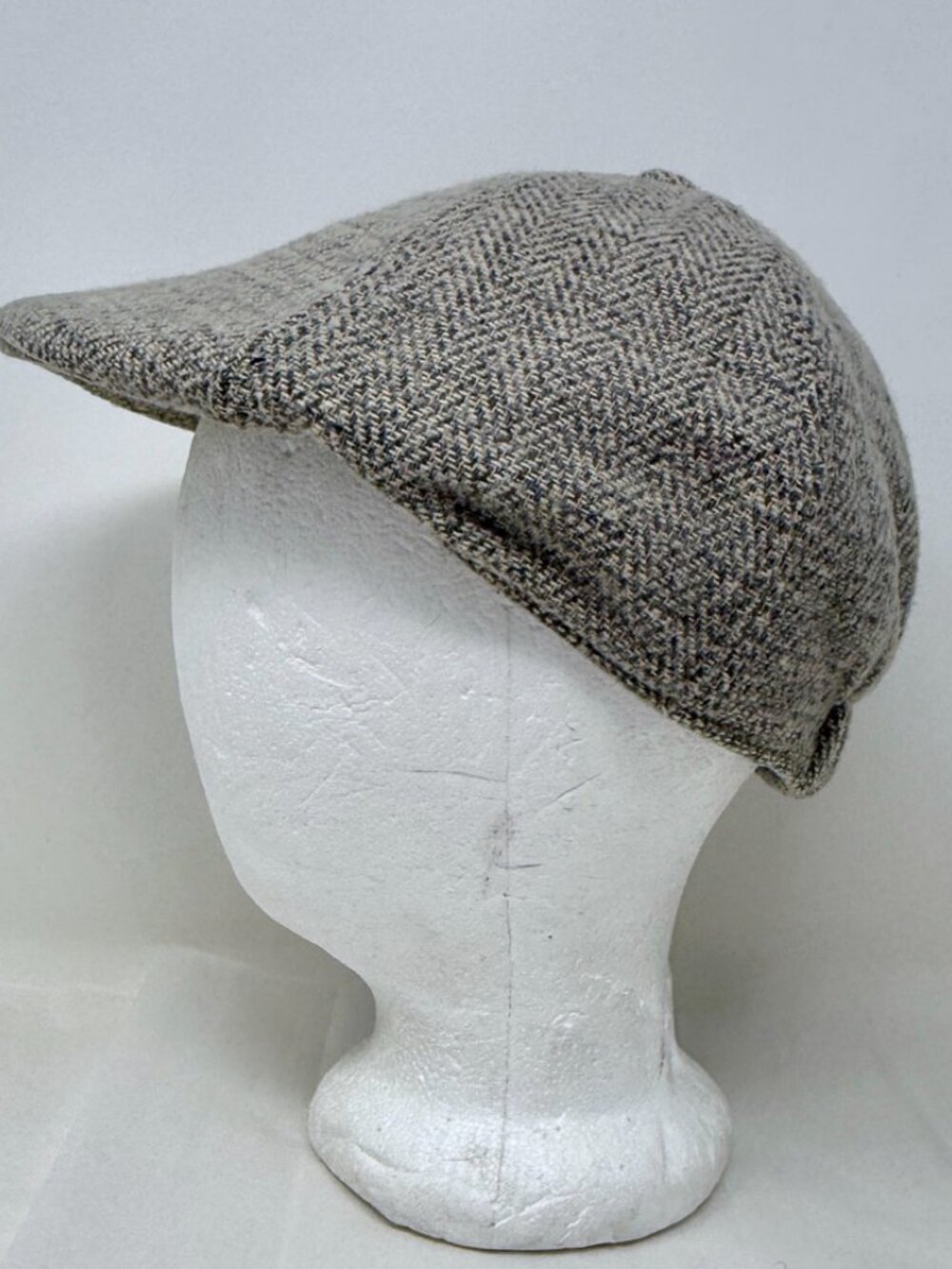 Goodfellow & Co Newsboy Cap M/L Gray Tweed Flat Cap Ivy Hat Mens 23-24 Inch